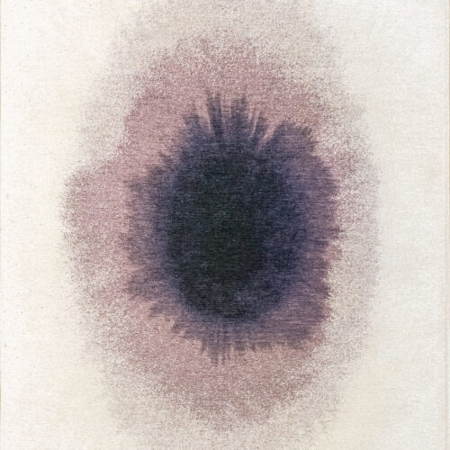 Tapis Coloré Design Mauve Fumé — Louis De Poortere Meditation Drop 2101