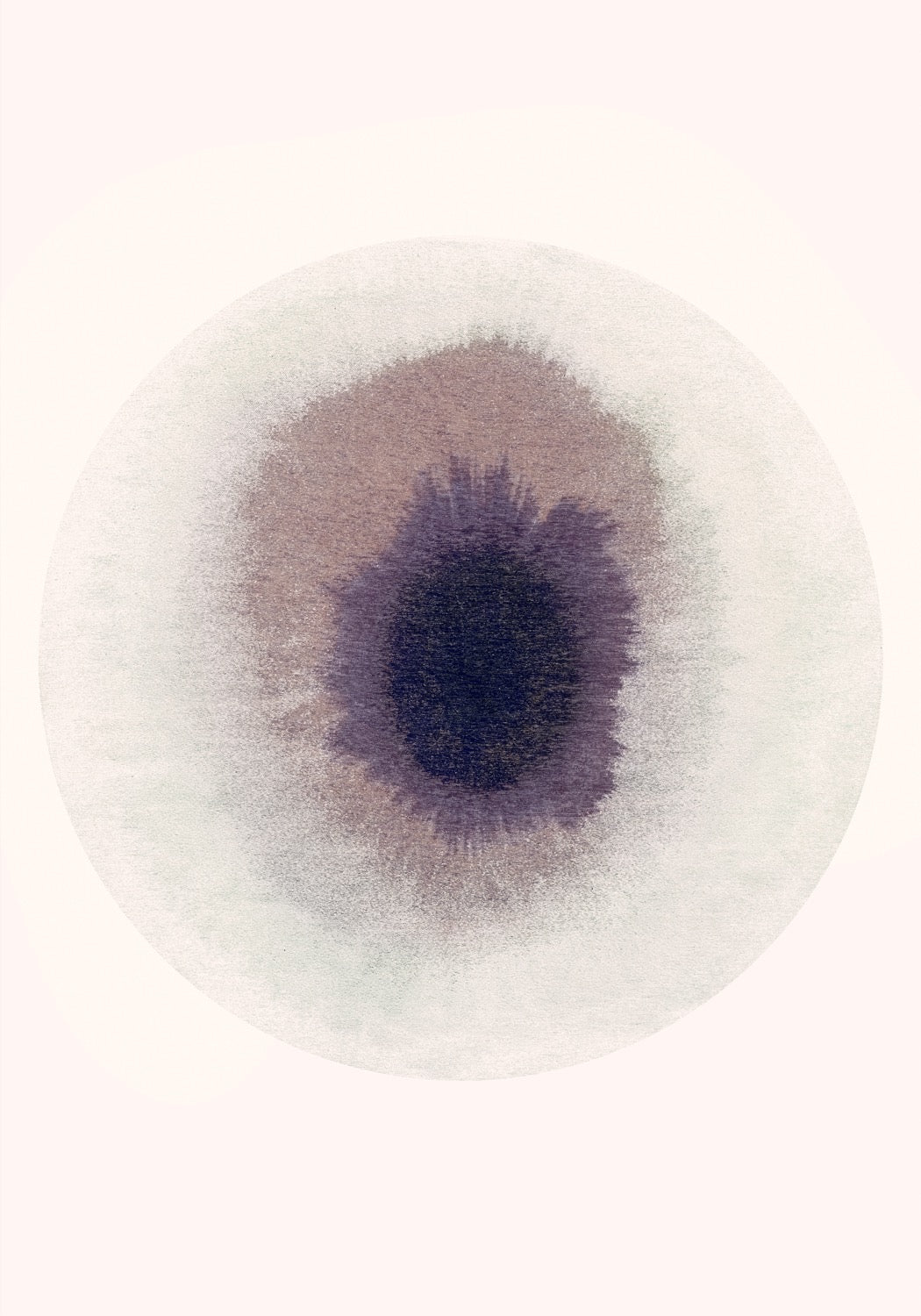 Tapis Coloré Design Or Mousse — Louis De Poortere Meditation Drop 2100 Tapis Coloré Design Mauve
