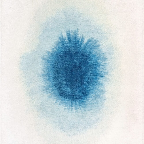 Tapis Coloré Design Bleu Rêve — Louis De Poortere Meditation Drop 2102