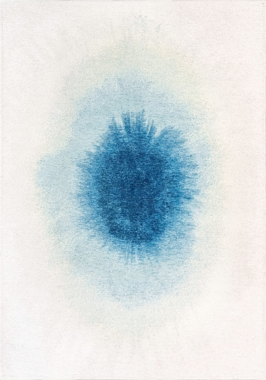Tapis Coloré Design Bleu Rêve — Louis De Poortere Meditation Drop 2102