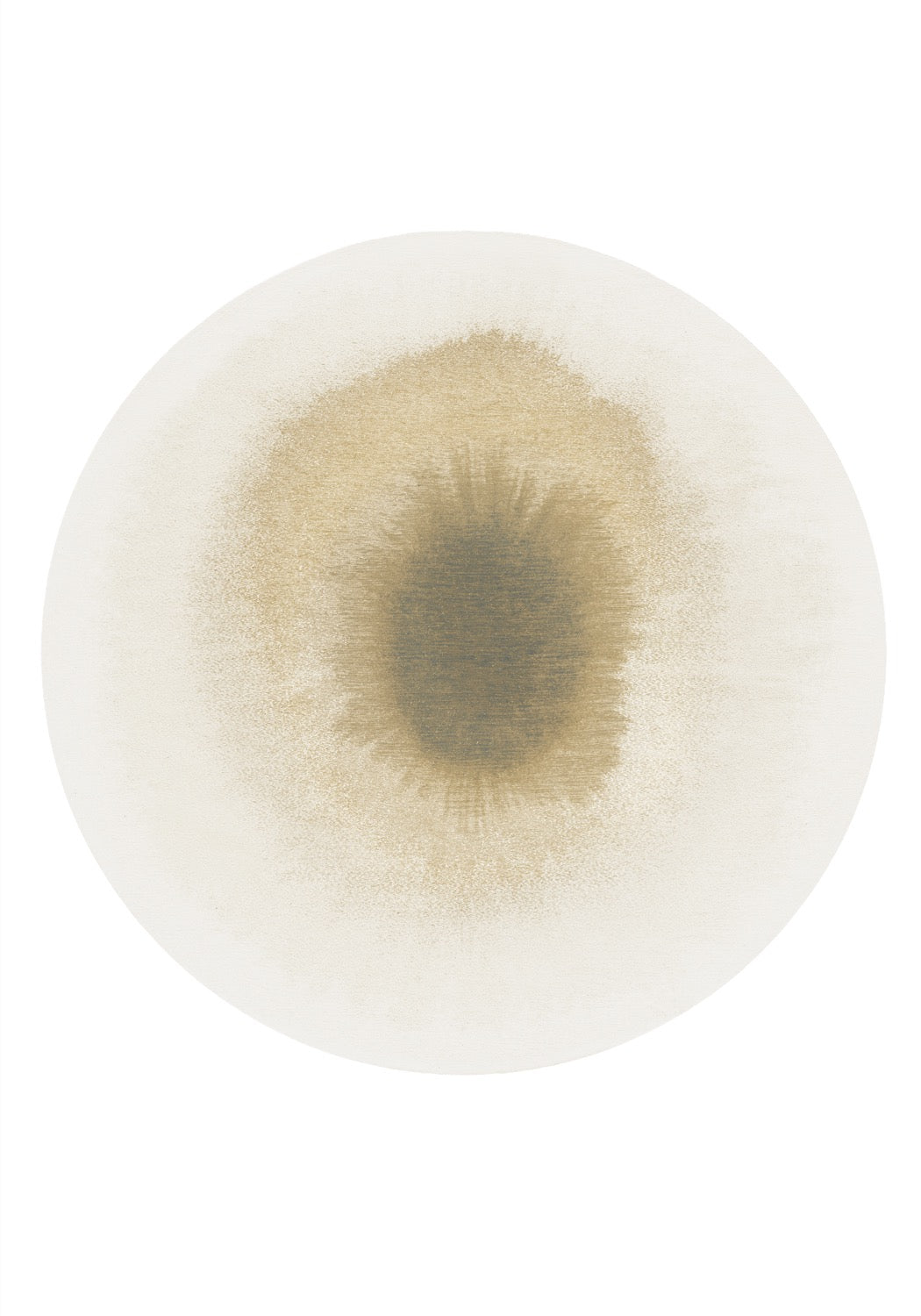 Tapis Coloré Design Or Mousse — Louis De Poortere Meditation Drop 2100 Tapis Coloré Design Fauve