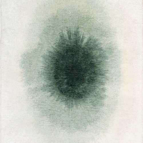Tapis Coloré Design Vert — Louis De Poortere Meditation Drop 2104