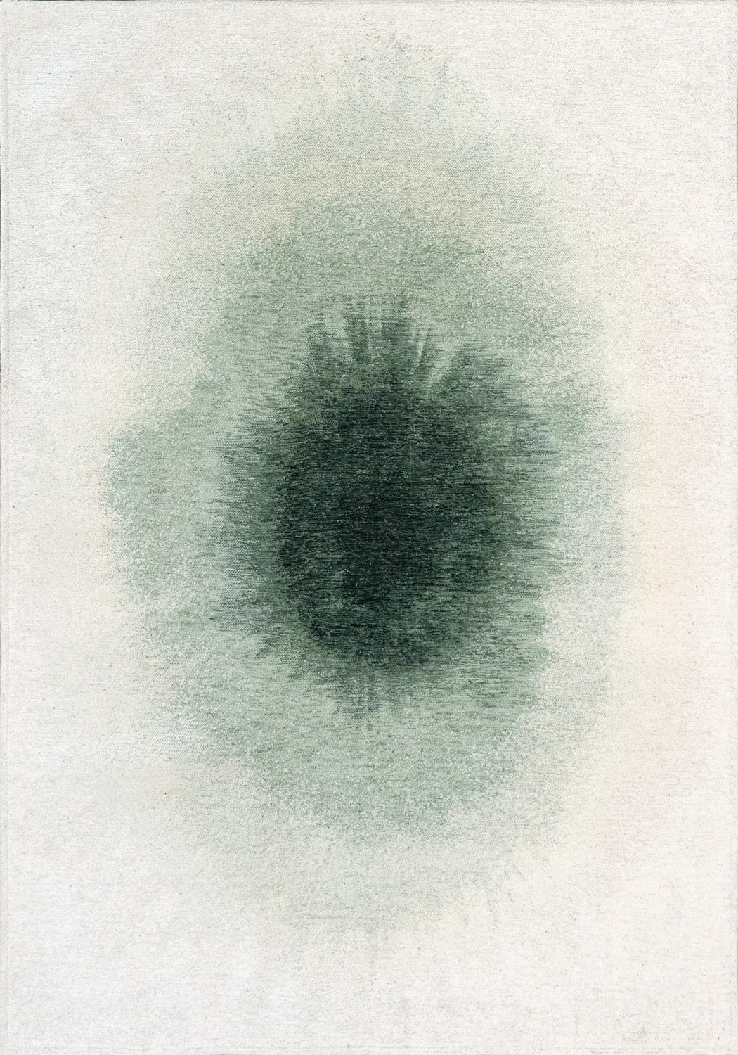 Tapis Coloré Design Vert — Louis De Poortere Meditation Drop 2104
