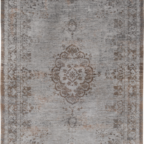 Tapis Médaillon Vintage Gris Ébène — Louis De Poortere Fading World Medallion 8257