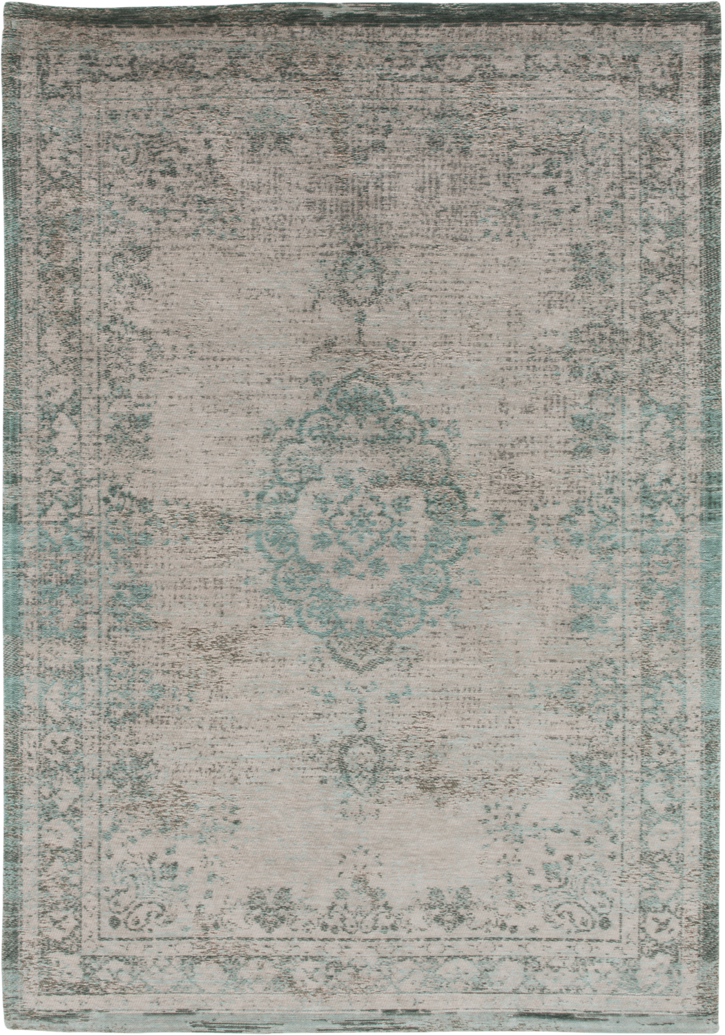 Tapis Médaillon Vintage Curry Doux — Louis De Poortere Fading World Medallion 9672 Tapis Médaillon Vintage Jade