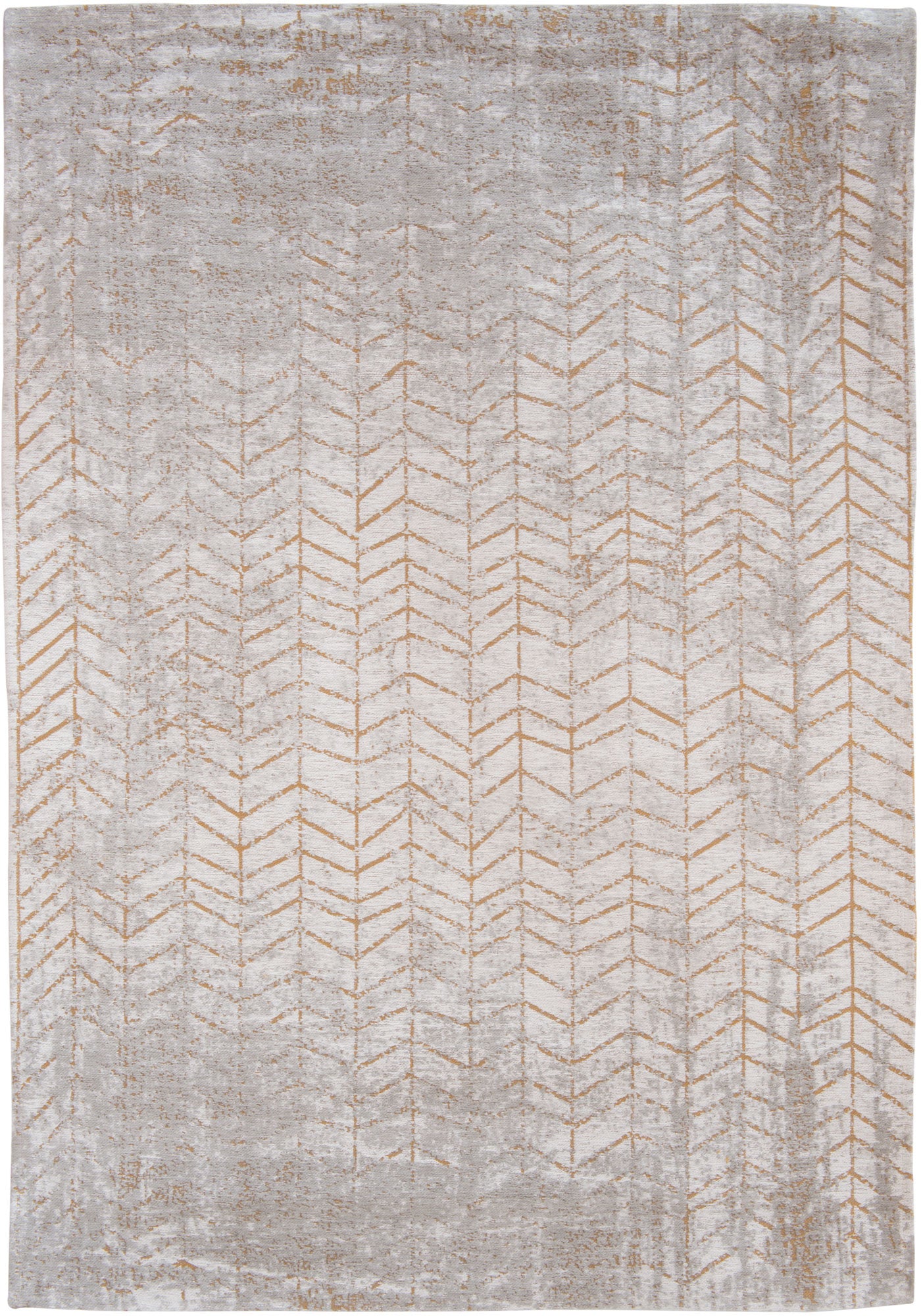 Tapis Géométrique Beige Doré — Louis De Poortere Mad Men Jacob's Ladder 8928