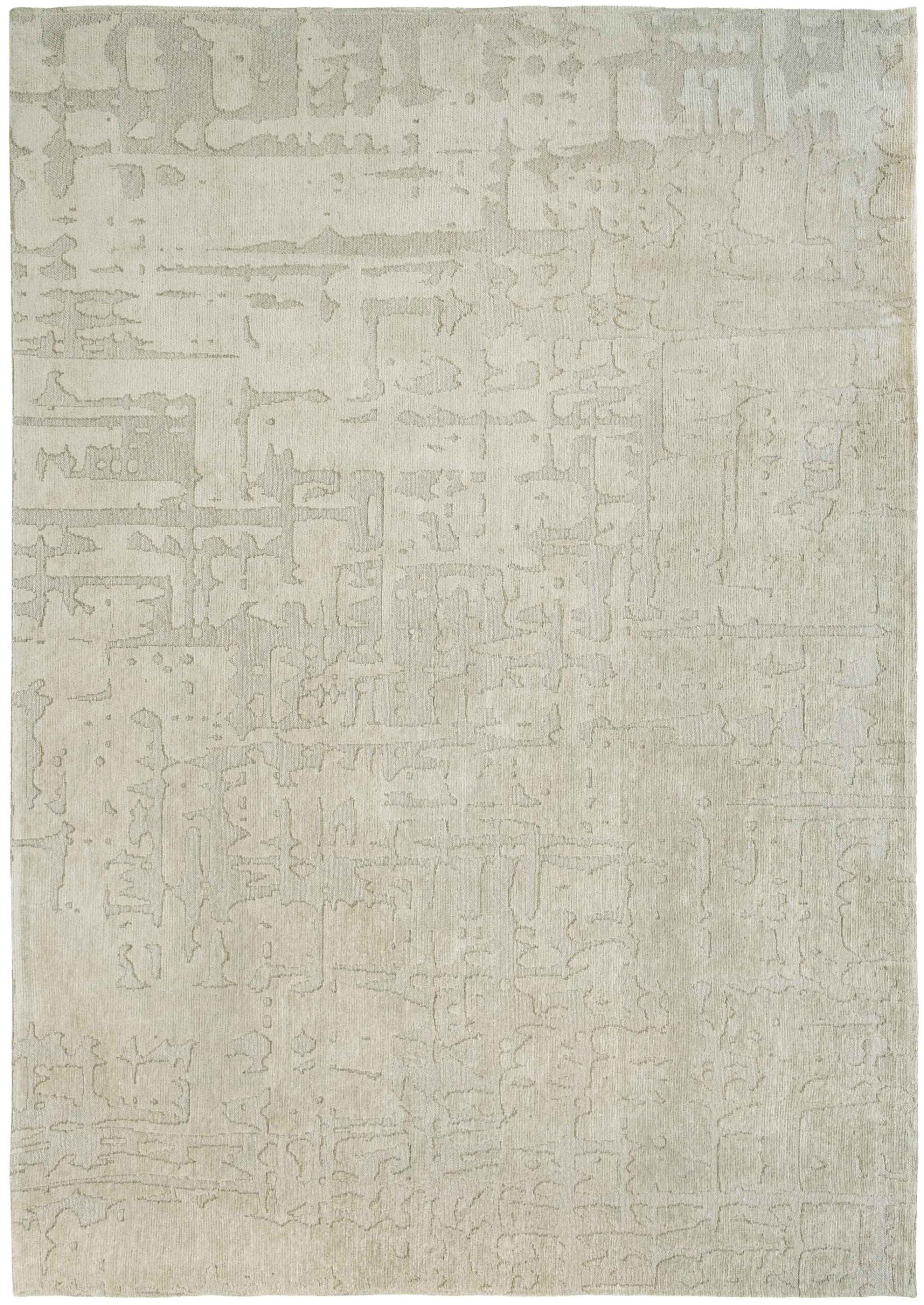 Tapis Géométrique Ethnique Beige Sec — Louis De Poortere Structures Baobab 9197