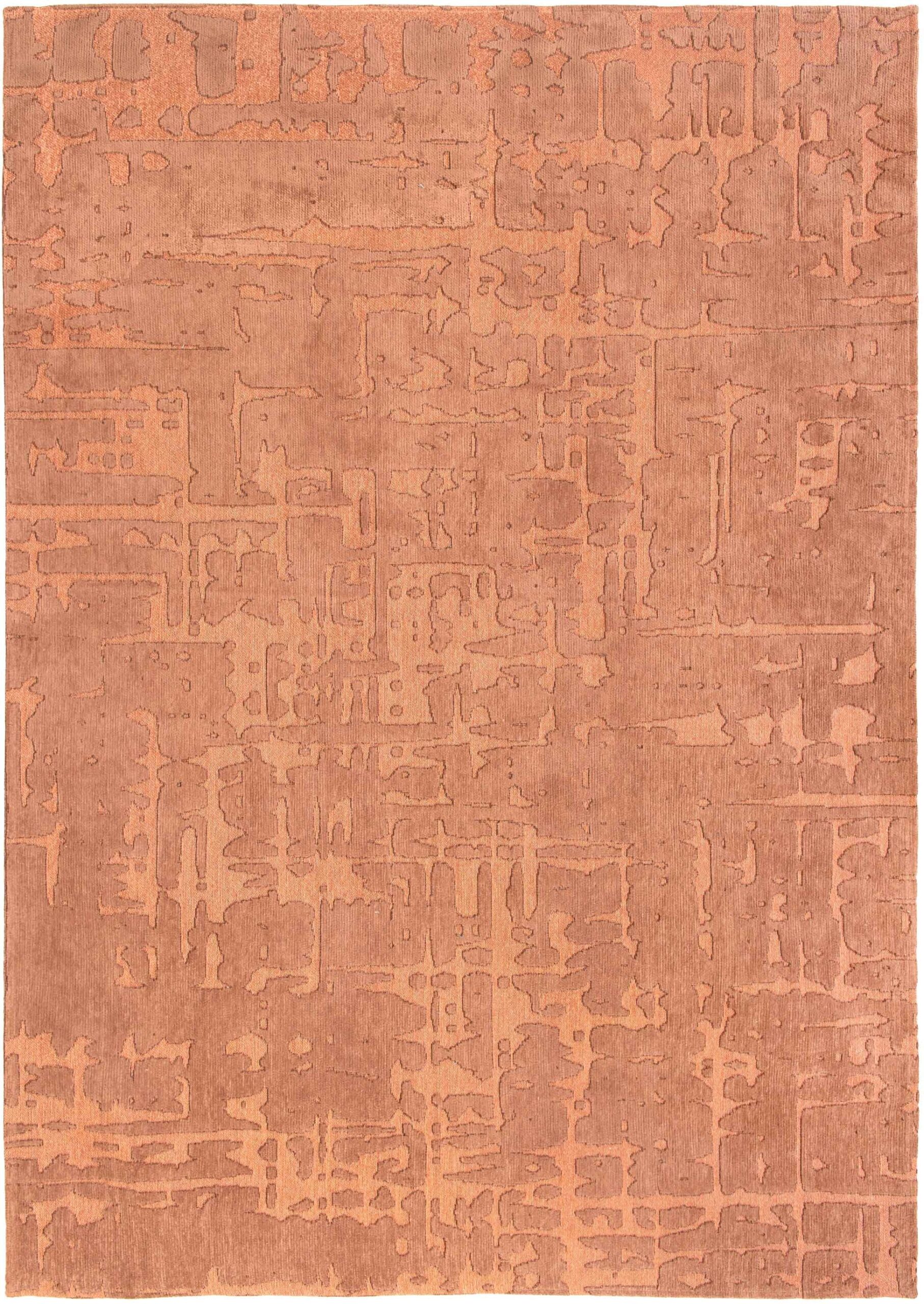 Tapis Géométrique Ethnique Cuivré — Louis De Poortere Structures Baobab 9199