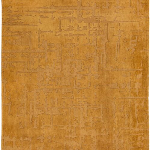 Tapis Géométrique Ethnique Or — Louis De Poortere Structures Baobab 9201