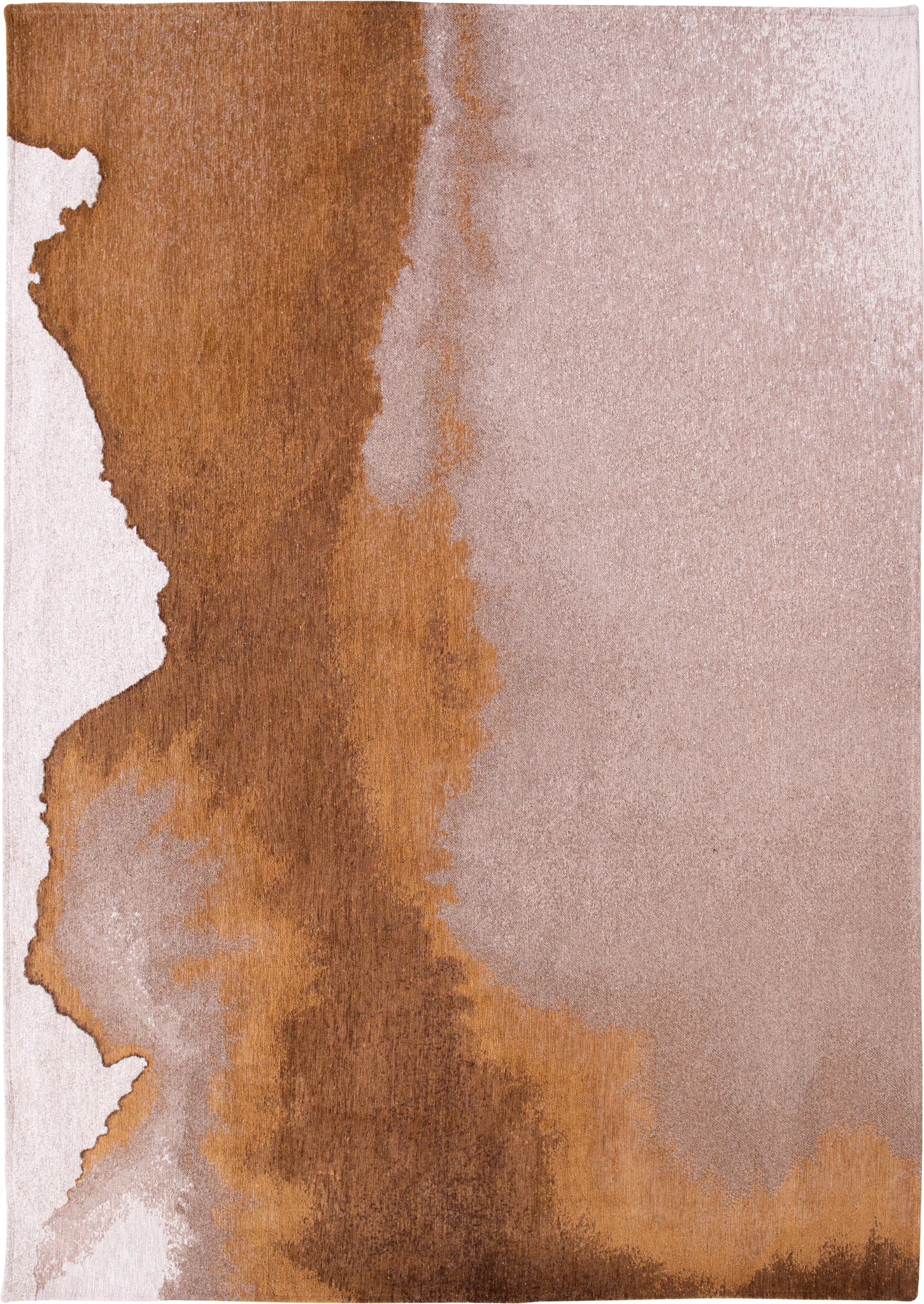 Tapis Couleur Douce Salon Châtaigne — Louis De Poortere Meditation Lagoon 9326