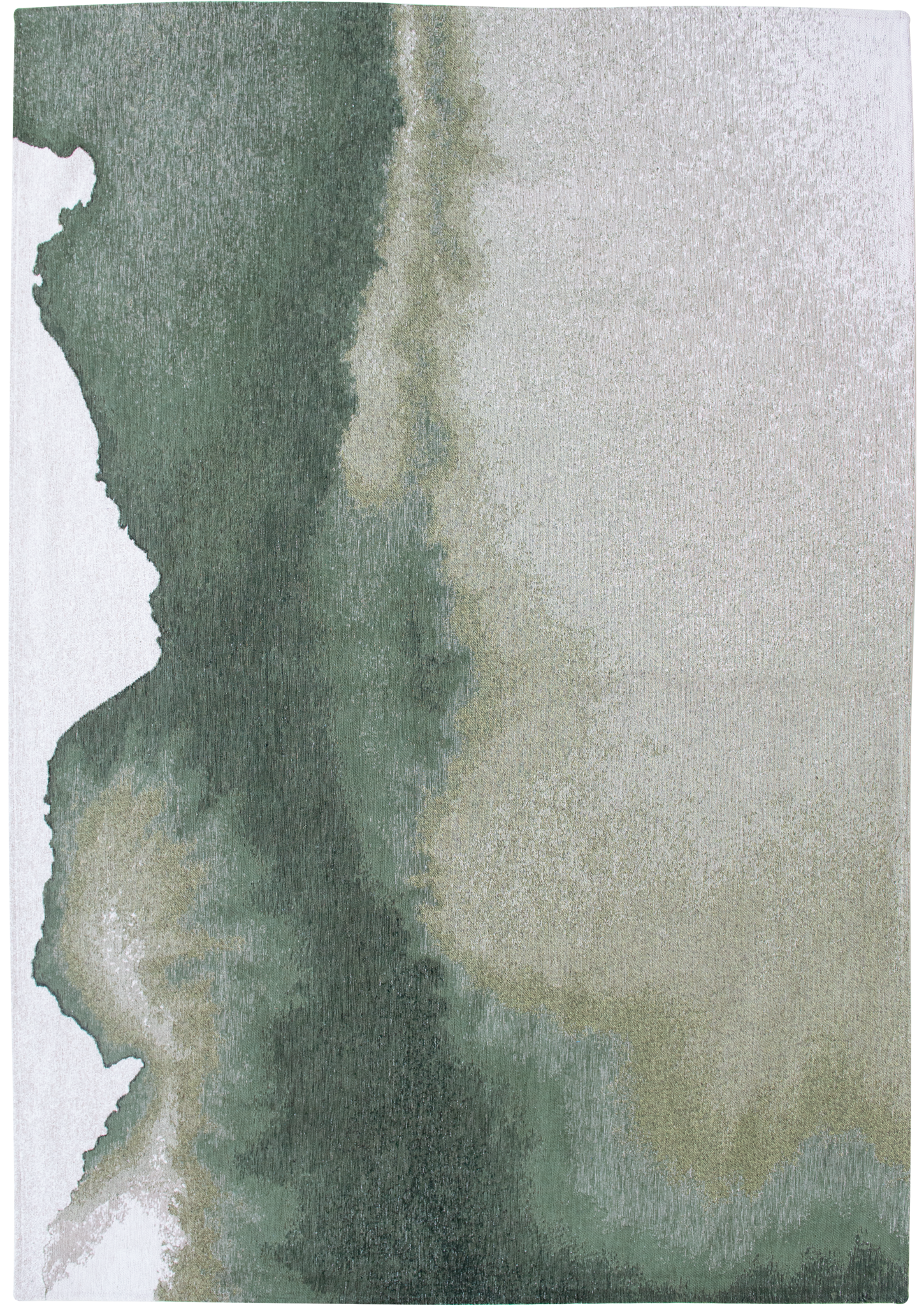 Tapis Topographique Blanc Gris — Louis De Poortere Meditation Coral 9228 Lagoon