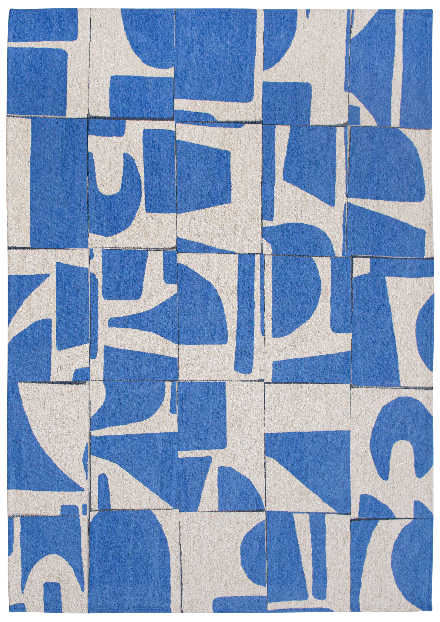 Tapis Graphique Design Bleu Campanule — Louis De Poortere Craft Papercut 9358