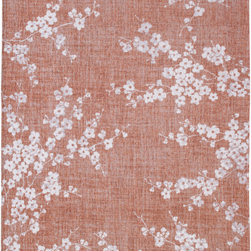 Tapis Floral Japonais Rose Cuivré — Louis De Poortere Sakura 9371