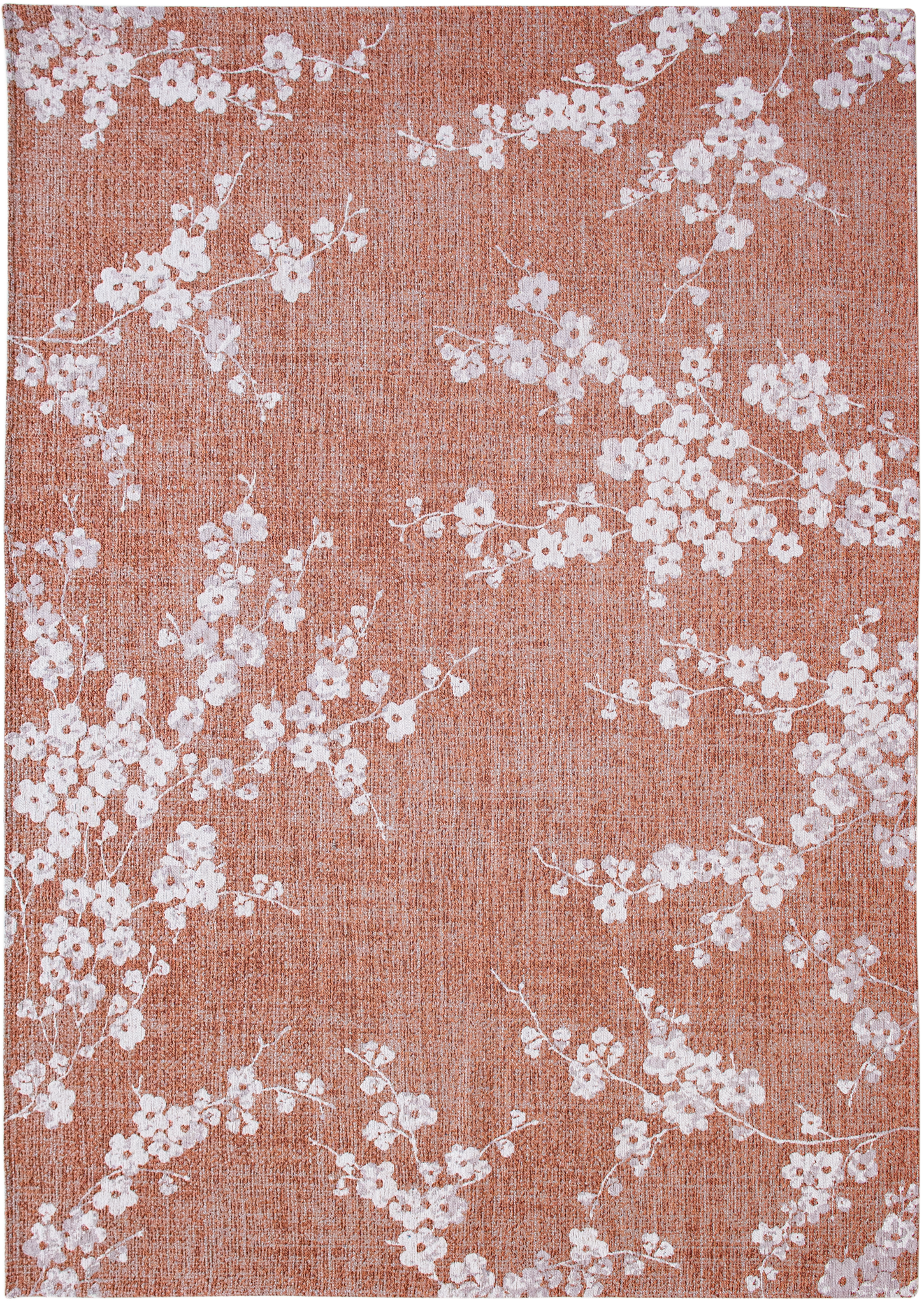 Tapis Floral Japonais Rose Cuivré — Louis De Poortere Sakura 9371