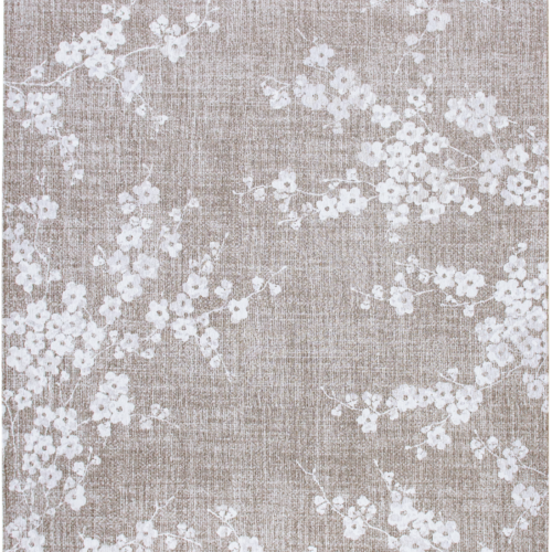 Tapis Floral Japonais Brume Matinale — Louis De Poortere Sakura 9373