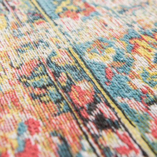 Détail arabesques tapis Bakhtiari Janiserry Multi Louis De Poortere