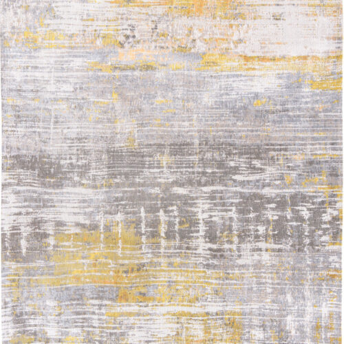 Tapis Abstrait Rayé Jaune Soleil — Louis De Poortere Atlantic Streaks 8715