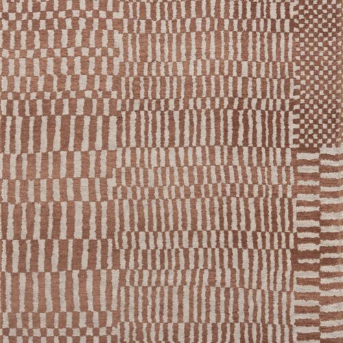 Tapis Berbère Géométrique Taupe — Louis De Poortere Structures Berber 9653