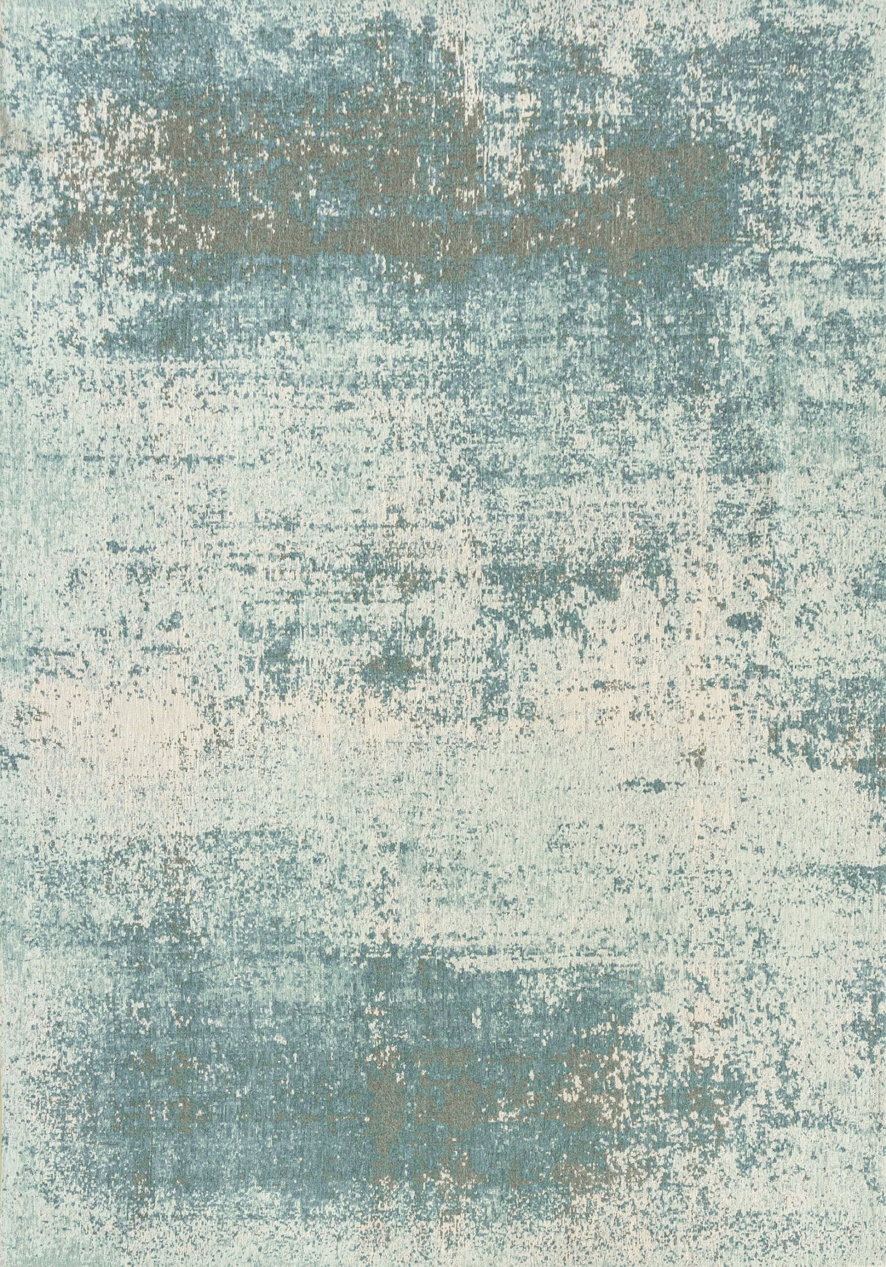 Tapis Graphique Contemporain Bleu Canard — Louis De Poortere Mad Men Virgin Land 9656