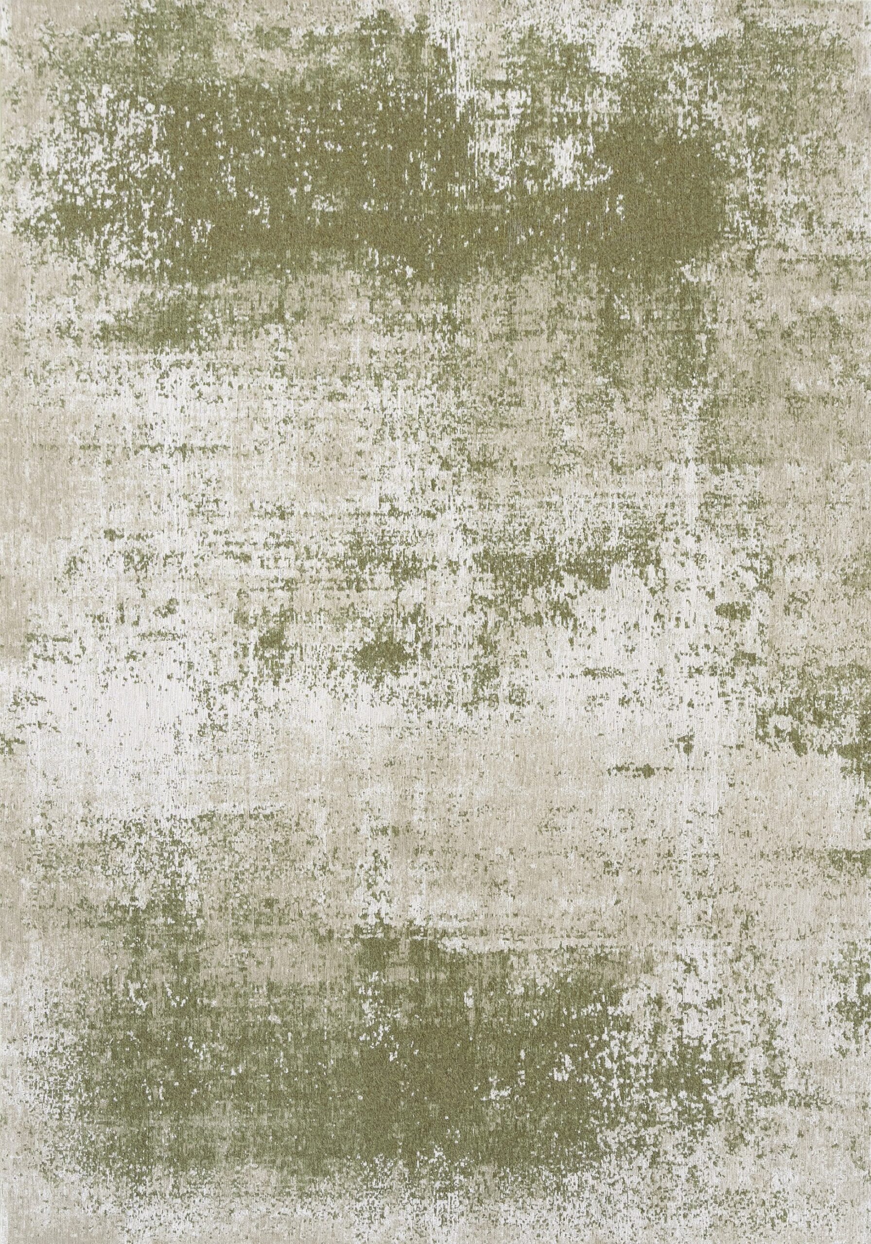 Tapis Graphique Contemporain Vert Kaki — Louis De Poortere Mad Men Virgin Land 9727