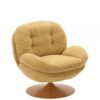 fauteuil memento retro moutarde pied naturel athezza