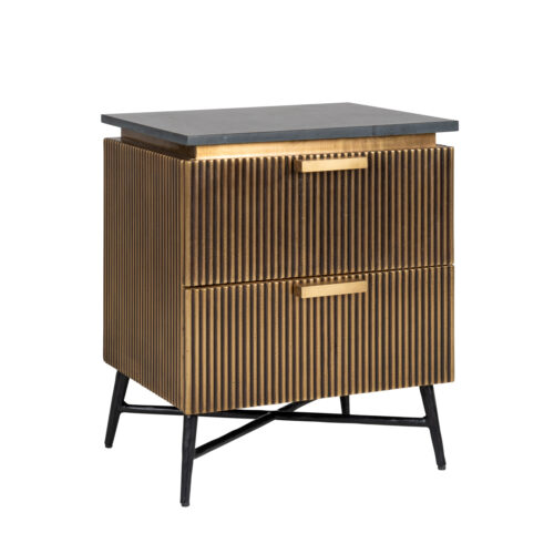 Table de chevet Ironville gold Richmond Interiors