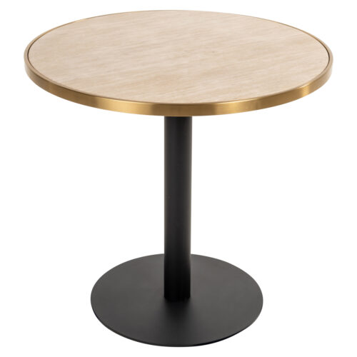 Table bistro Brazza beige 80Ø Richmond Interiors
