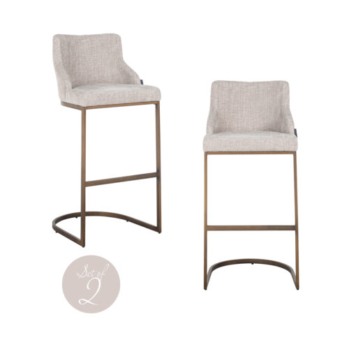Tabouret de bar Bolton natural renegade (lot de 2) Richmond Interiors