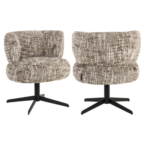 Chaise Alexis marron omara pivotant Richmond Interiors