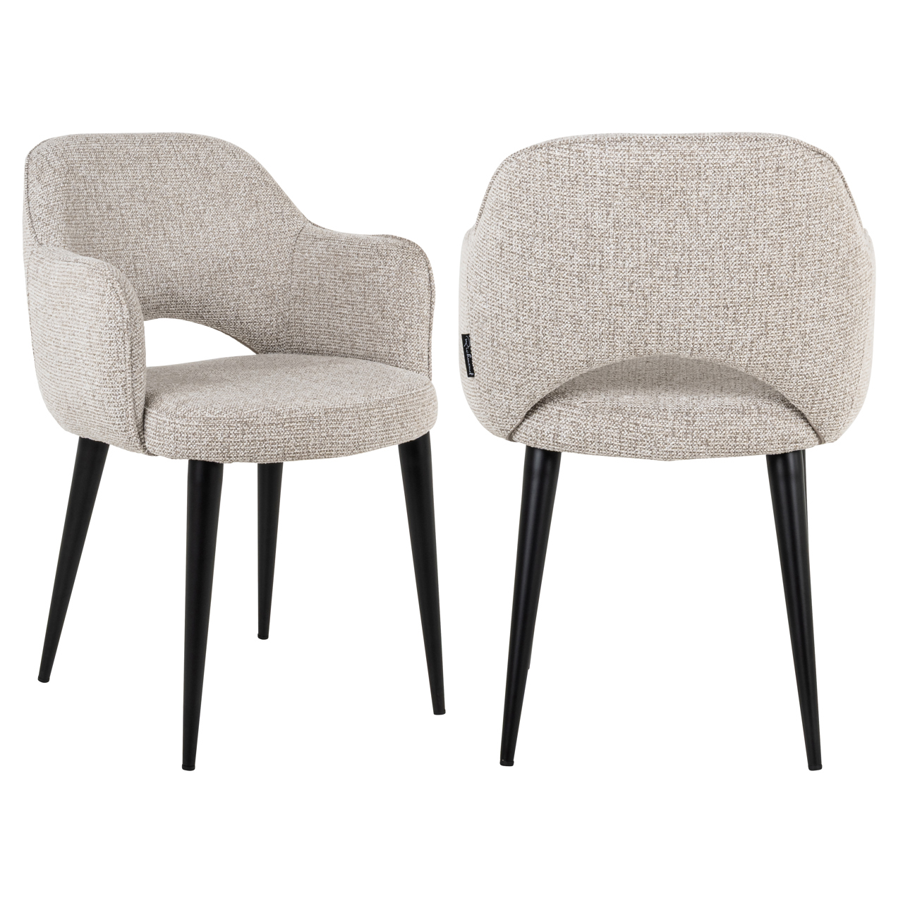 Chaise de salle à manger Giovanna natural fancy ignifuge Richmond Interiors