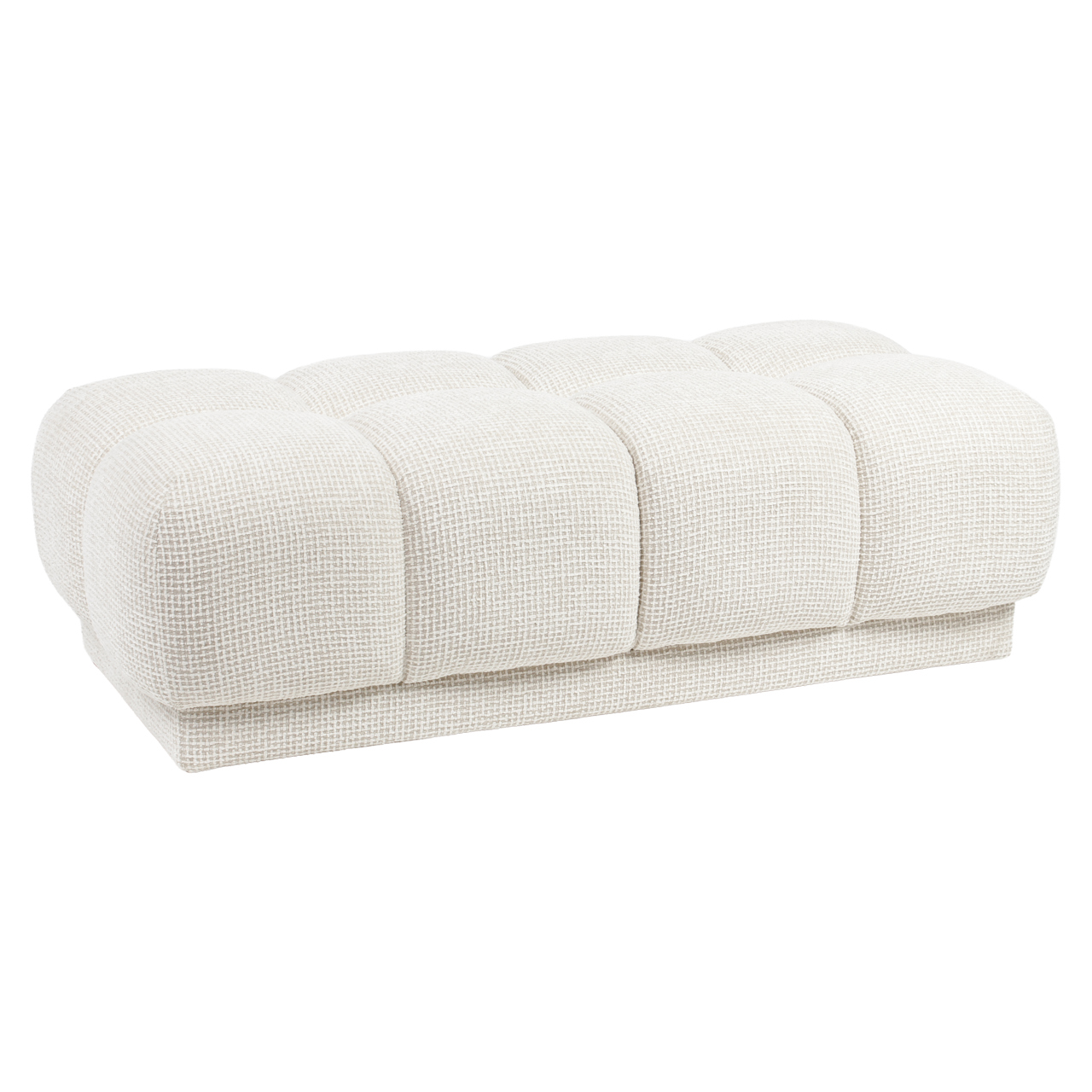 Pouf Noah beige blockweave Richmond Interiors