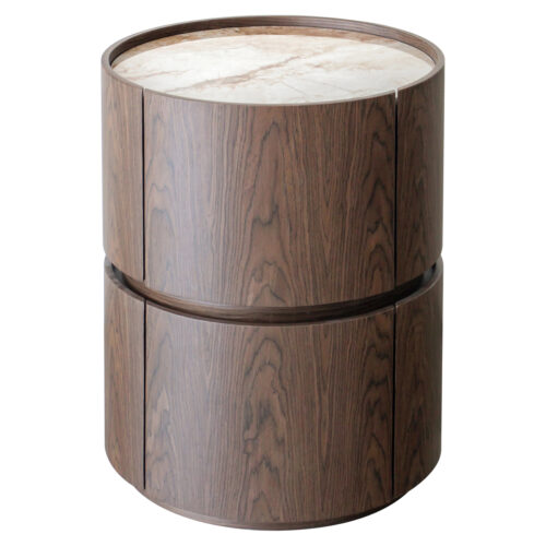Table de chevet Ellery marron 2 tiroirs Richmond Interiors