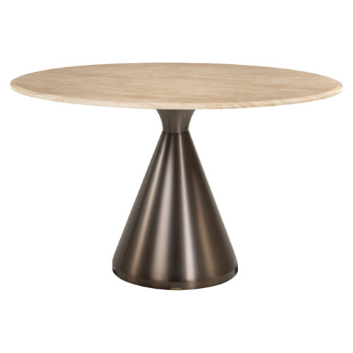 Tables Richmond Interiors Table à manger ronde Montgommery beige 130 Richmond Interiors