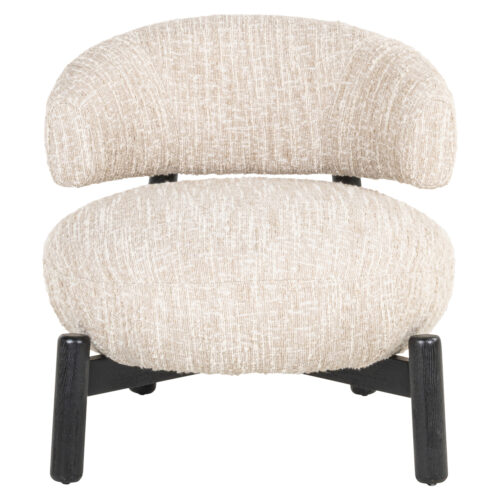 Fauteuil lounge Ornella beige angora Richmond Interiors