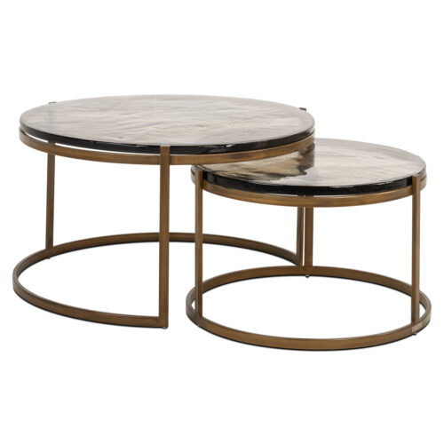 Table basse Cleo gold (lot de 2) Richmond Interiors