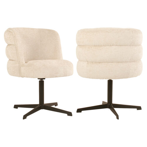 Chaise de salle à manger Alexander Jones cream fusion pivotant (Chadwick) Richmond Interiors