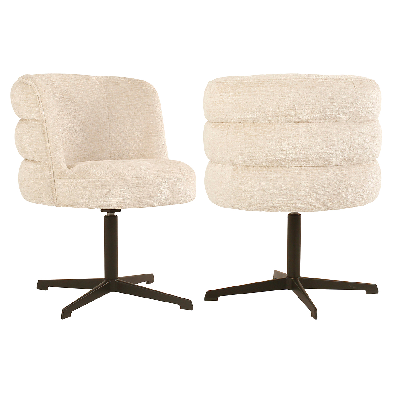 Chaise de salle à manger Alexander Jones cream fusion pivotant (Chadwick) Richmond Interiors