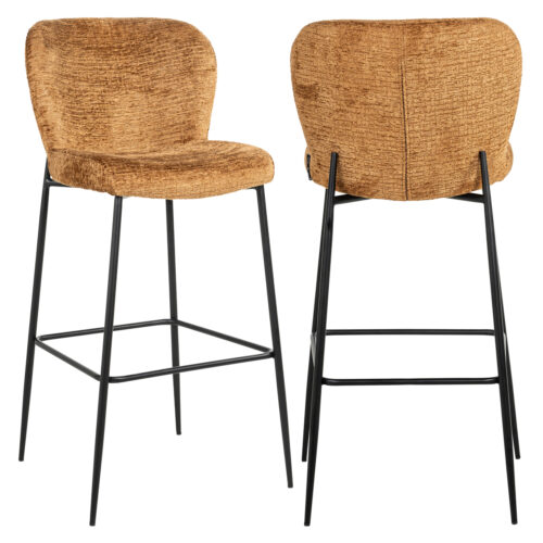 Tabouret de bar Darby cognac fusion Richmond Interiors