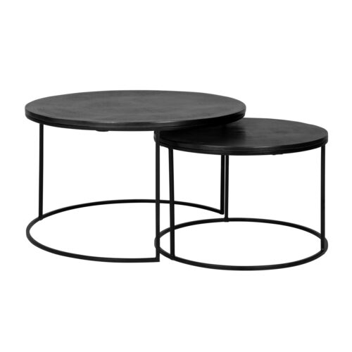 Table basse Bolder noir (lot de 2) Richmond Interiors