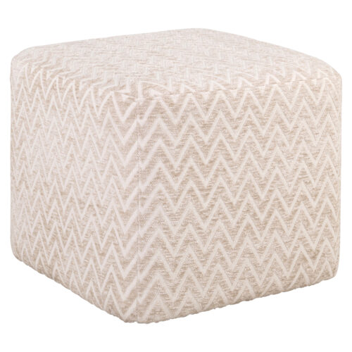 Pouf & repose-pieds Ciela beige chevron Richmond Interiors