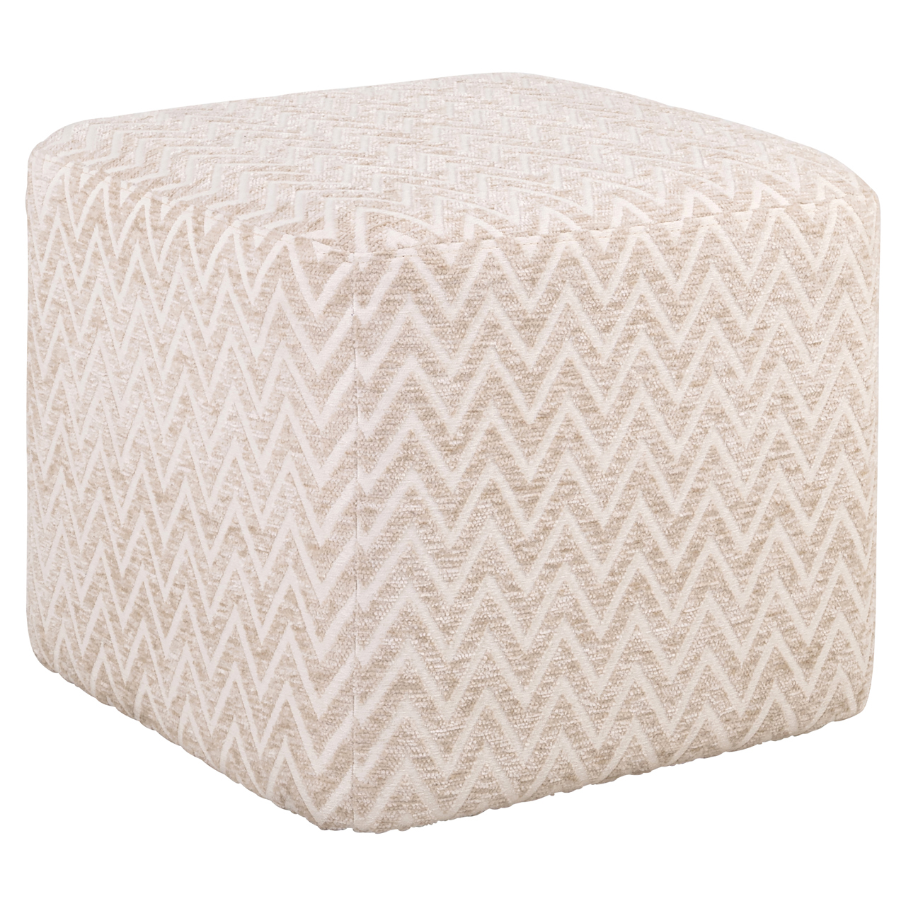 Pouf & repose-pieds Ciela beige chevron Richmond Interiors