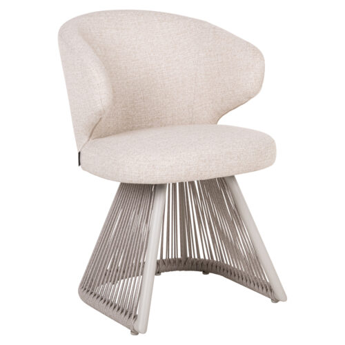 Chaise de salle à manger extérieure Nuba beige alpine Richmond Interiors