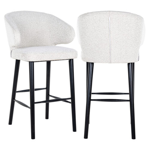 Tabouret de bar Indigo blanc bouclé Richmond Interiors
