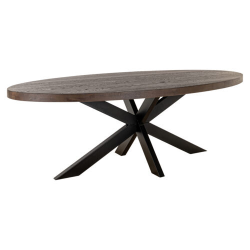 Table à manger Watson marron foncé/noir 235 Richmond Interiors