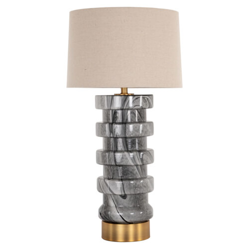 Lampe à poser Jaylee noir blanc Richmond Interiors