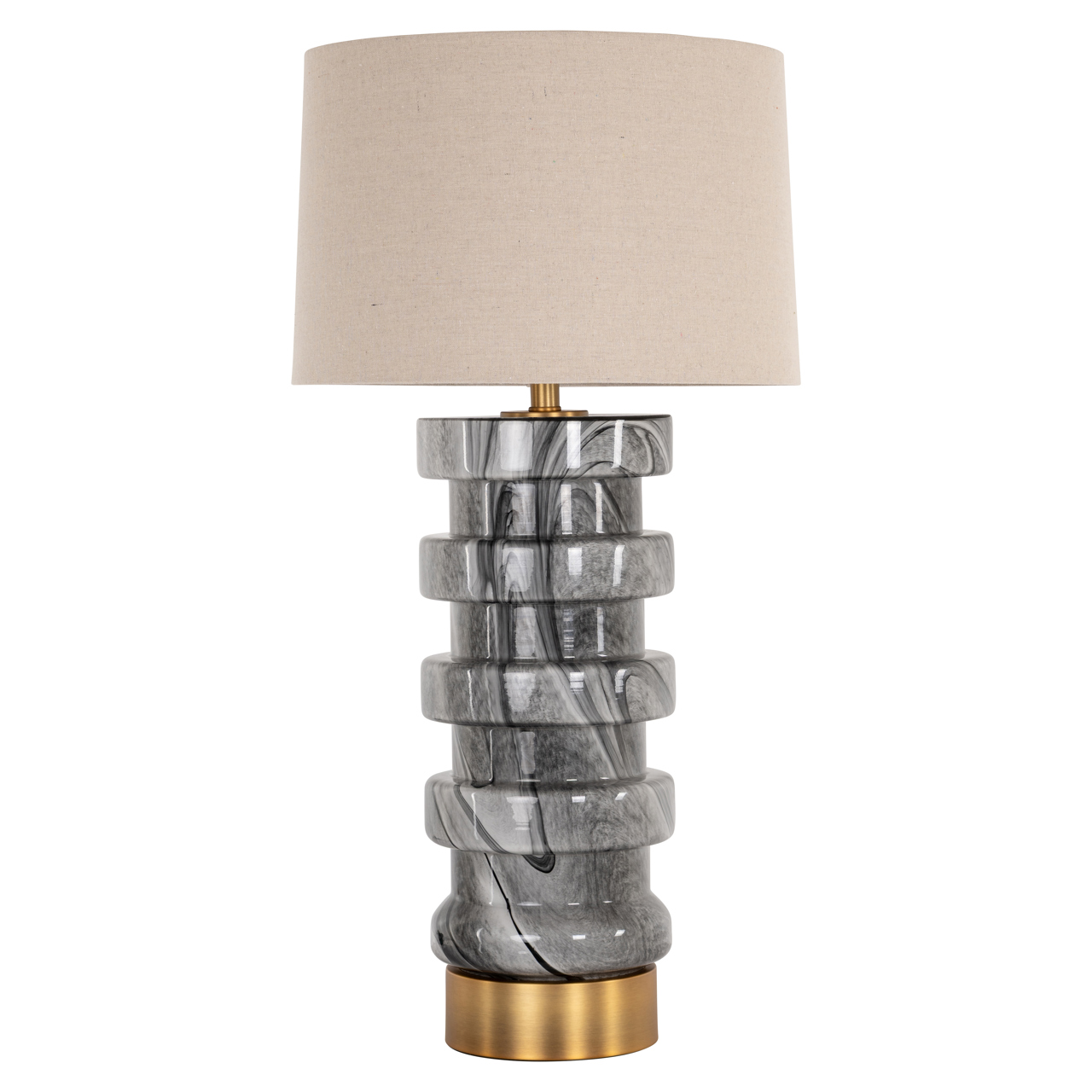 Lampe à poser Jaylee noir blanc Richmond Interiors