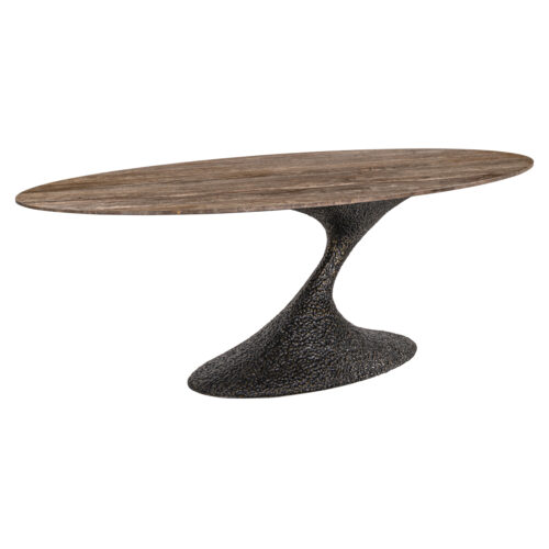 Table à manger Russo brun cendré ovale 235 Richmond Interiors