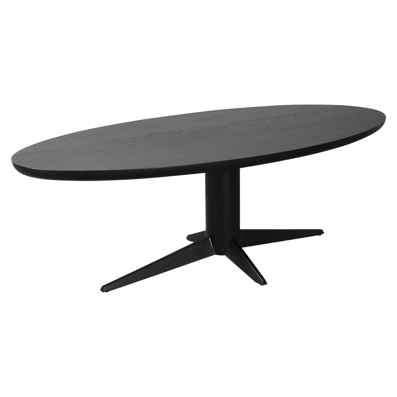 Table à manger Rayford noir ovale 230 Richmond Interiors