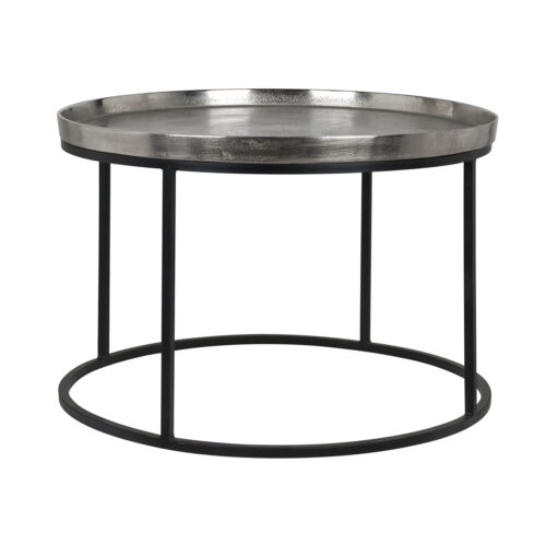 Table basse Lyam silver 70Ø Richmond Interiors