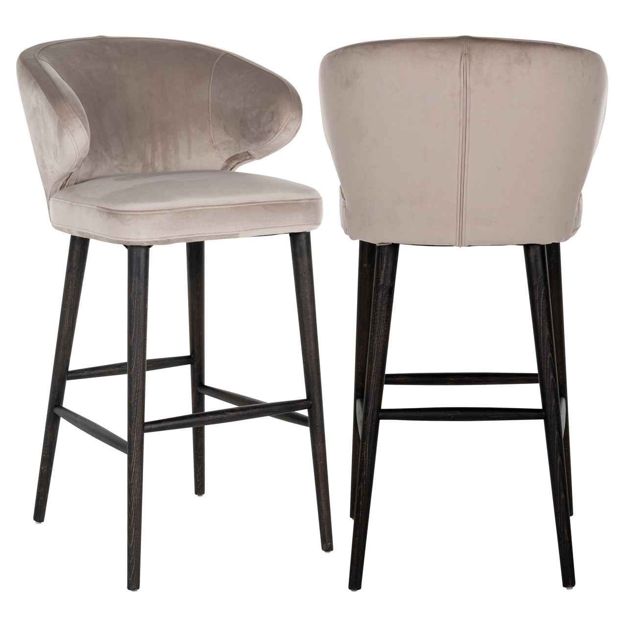 Tabouret de bar Indigo velours kaki Richmond Interiors